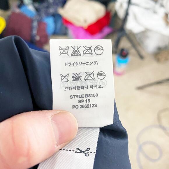 NWT J. Crew Navy Blue Sleeveless Pencil Dress Women's Size 6 Crew Neck Pockets - Picture 8 of 9